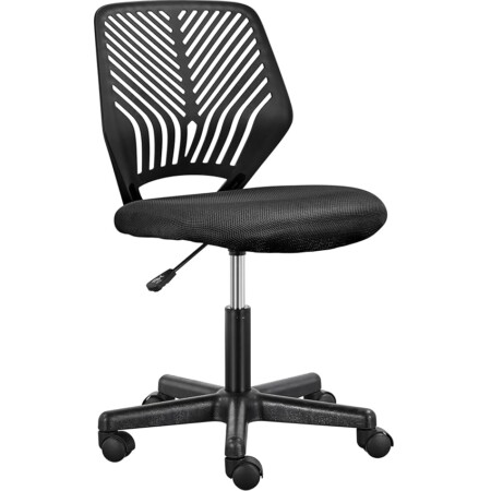 offerta a tempo: yaheetech sedia ufficio scrivania senza braccioli girevole a rotelle ergonomica portata — 20% da 39,99 € a 31,99 €