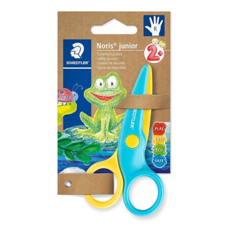 offerta a tempo: staedtler noris junior 965 40 bk forbici di sicurezza per destrorsi per bambini dai 2 anni in su — 7% da 6,05 € a 5,63 €