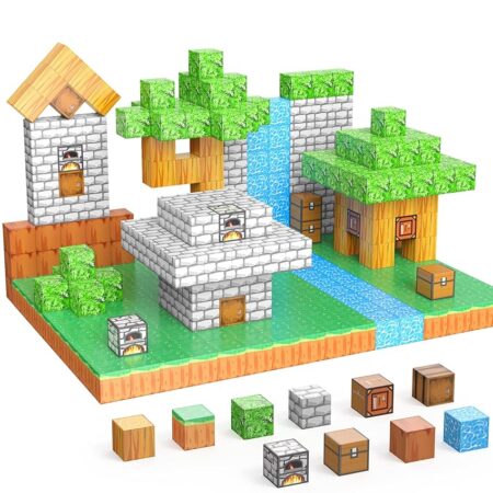 offerta a tempo: costruzioni magnetiche tema minecraft per bambini — 50% da 26,99 € a 13,37 €
