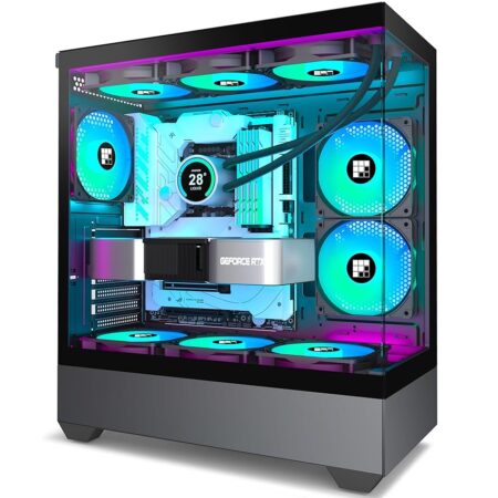 offerta a tempo: foifkin f1 case pc – ventola preinstallata 5 pwm argb atx mid — 33% da 99,00 € a 66,49 €