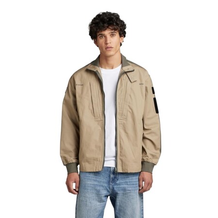 offerta a tempo: g star uomo combat tape overshirt, beige (tree house d21980 d213) — 33% da 169,95 € a 114,07 €