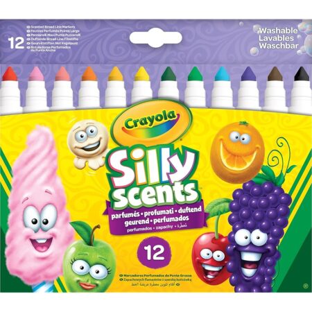 offerta a tempo: crayola silly scents 12 pennarelli lavabili e profumati, punta grossa — 26% da 6,99 € a 5,20 €