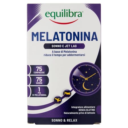 offerta a tempo: equilibra integratori alimentari melatonina 75 compresse — 49% da 7,99 € a 4,06 €