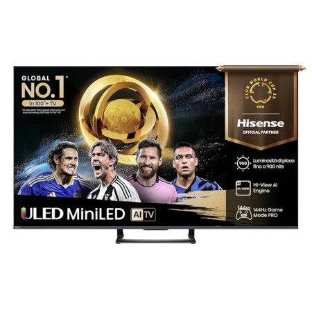offerta a tempo: hisense tv 75" mini led 144hz 4k 2025 75u72q, smart tv vidaa u8 — 19% da 1.299,00 € a 1.049,99 €