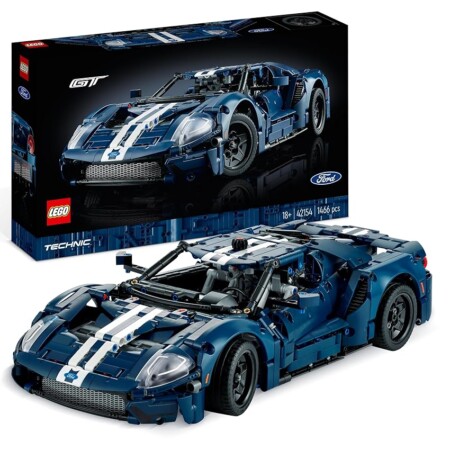 offerta a tempo: lego 42154 technic ford gt 2022, kit modellino di auto da costruire per adulti — 4% da 119,99 € a 115,19 €