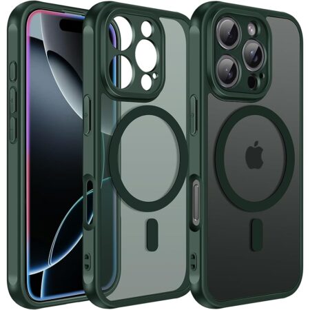 offerta a tempo: ivoler cover magnetica per iphone 16 pro max, [compatibile con magsafe] [protezione — 23% da 11,95 € a 9,24 €