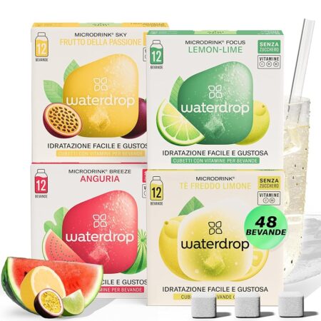 offerta a tempo: waterdrop frutta tropicale 48 cubetti aromatizzanti per acqua — 36% da 32,96 € a 20,97 €