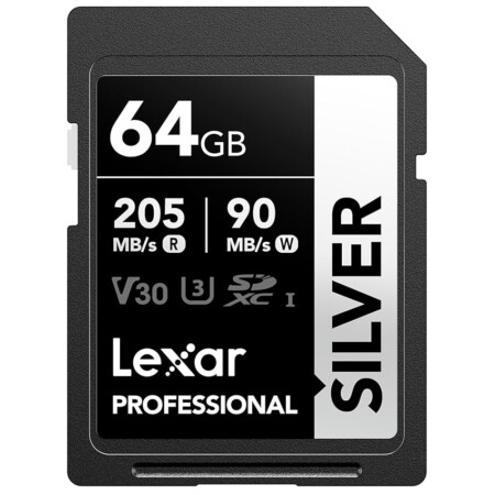 offerta a tempo: lexar 64gb sd card silver, fino a 205 mb/s in lettura — 35% da 22,99 € a 14,99 €