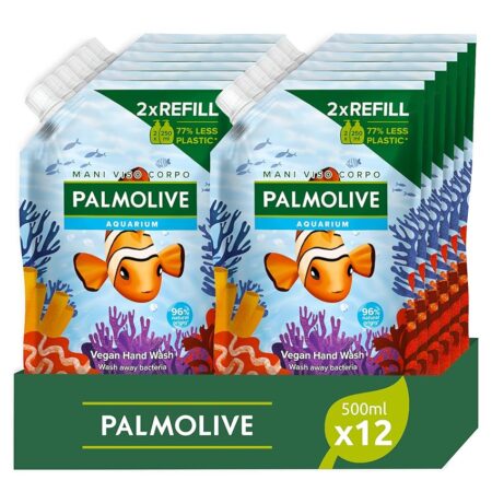 offerta a tempo: palmolive eco ricarica sapone liquido mani aquarium 12 x 500ml i protezione contro — 37% da 26,72 € a 16,79 €