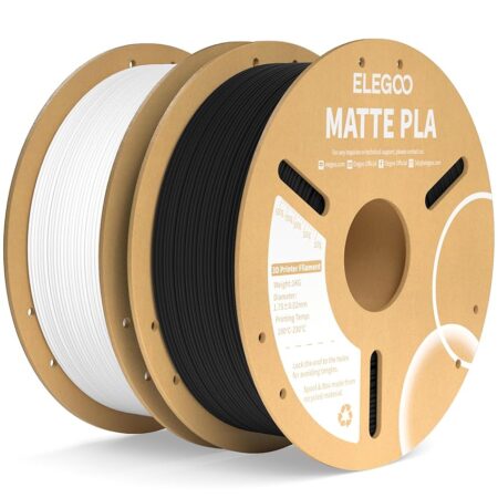 offerta a tempo: elegoo filamento pla matte nero & bianco 2 kg, 1,75 mm — 19% da 35,99 € a 29,32 €