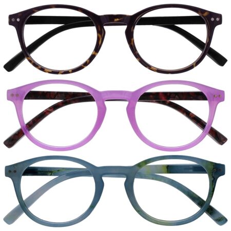 offerta a tempo: opulize zen 3 pacco occhiali da lettura buio marrone rosa turquoise blu piccolo uomo donna rrr24 — 3% da 10,95 € a 10,58 €