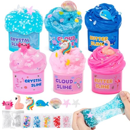 offerta a tempo: set di 6 slime per bambini — 41% da 15,99 € a 9,49 €