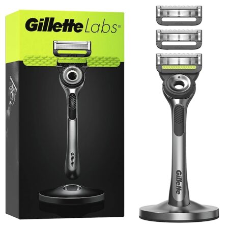 offerta a tempo: gillette labs rasoio barba manuale, con 3 lamette gillette labs di ricambio da 5 lame — 16% da 31,02 € a 25,99 €
