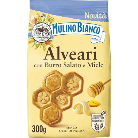 offerta a tempo: mulino bianco biscotti frollini alveari con burro salato e miele 300gr. — 38% da 2,29 € a 1,41 €