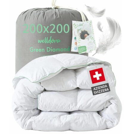 offerta a tempo: welldora comfort piumone letto doppio 200x200 | piumino tutto l'anno caldo e morbido — 15% da 109,99 € a 93,49 €