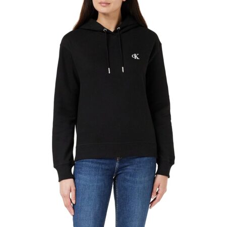 offerta a tempo: calvin klein donna felpa ck embroidery con cappuccio, nero (ck black) — 40% da 99,90 € a 59,95 €