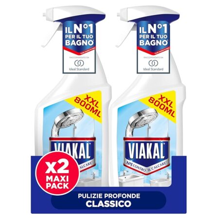offerta a tempo: viakal classico spray per rimuovere fino al 100% di calcare con tecnologia anti — 17% da 9,58 € a 7,99 €