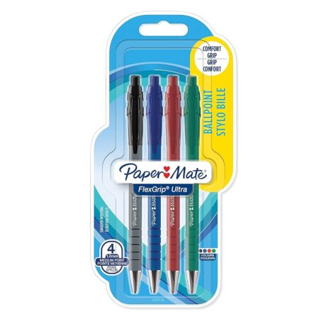 offerta a tempo: paper mate flexgrip elite penna a sfera a scatto, punta media (1,4 mm) — 22% da 12,17 € a 9,47 €