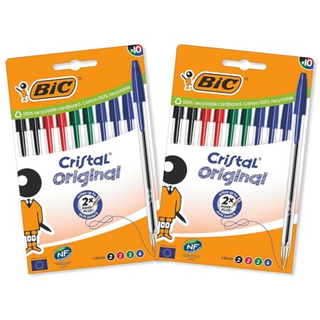 offerta a tempo: bic cristal original, penne a sfera — 15% da 6,55 € a 5,59 €