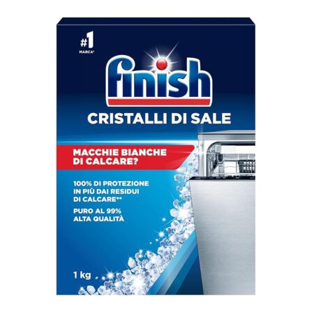 offerta a tempo: finish cristalli di sale, 1 kg di sale per lavastoviglie — 6% da 1,29 € a 1,21 €