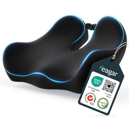 offerta a tempo: feagar cuscino sedia ufficio con memory foam cuscino ortopedico seduta per alleviare dolore al coccige — 30% da 42,97 € a 30,08 €