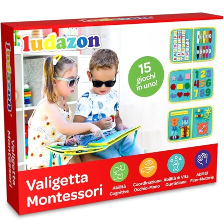 offerta a tempo: valigetta montessori con 15 attività educative — 44% da 17,95 € a 9,99 €