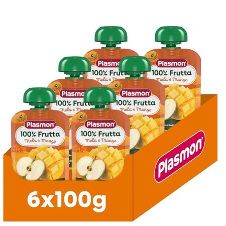 offerta a tempo: plasmon spremi e gusta mela e mango 6x100g — 5% da 5,99 € a 5,69 €