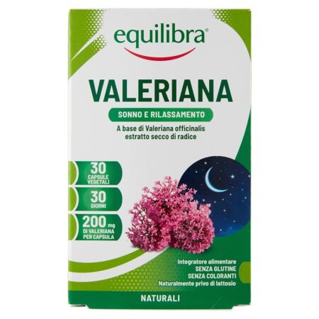 offerta a tempo: equilibra valeriana integratore per favorire il sonno e il rilassamento in caso di stress 30 capsule — 55% da 6,49 € a 2,89 €
