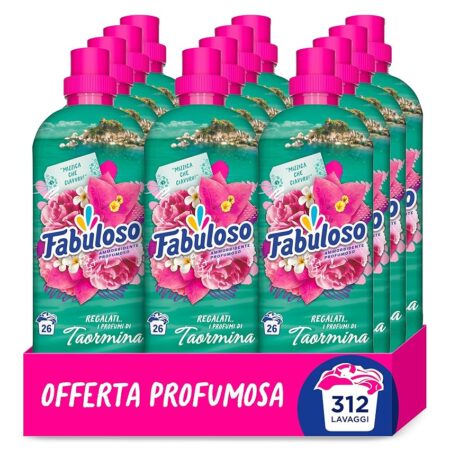 offerta a tempo: fabuloso ammorbidente concentrato i regalati l'italia con profumi di taormina 12x585ml — 20% da 29,99 € a 23,99 €
