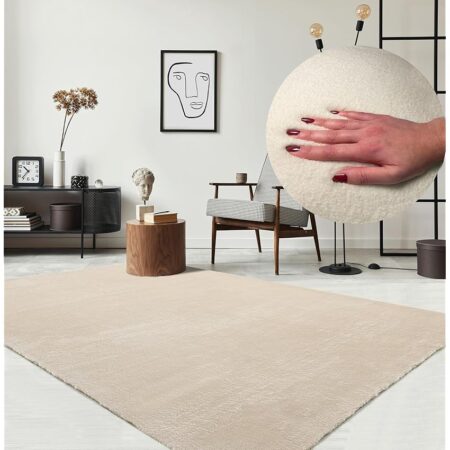 offerta a tempo: the carpet relax tappeto moderno a pelo corto, soggiorno — 34% da 77,99 € a 51,86 €