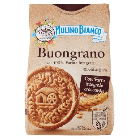 offerta a tempo: mulino bianco biscotti buongrano con 100% farina integrale 350gr. — 40% da 2,05 € a 1,23 €