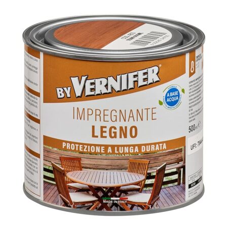 offerta a tempo: by vernifer impregnante legno teak, impregnante all'acqua pronto all'uso per protezione legno — 17% da 14,50 € a 11,99 €