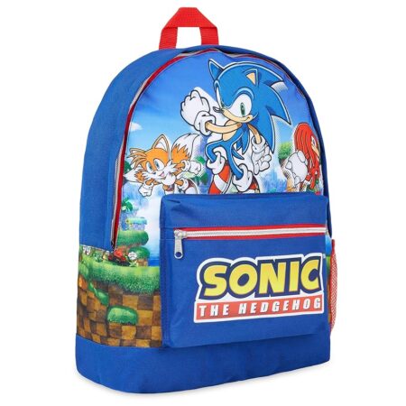 offerta a tempo: sonic the hedgehog zaino scuola elementare media per bambino bambina zainetto grande — 12% da 24,49 € a 21,49 €
