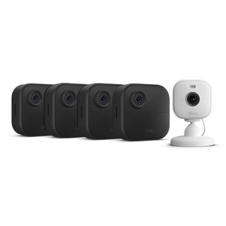 offerta a tempo: blink set di 5 telecamere intelligenti compatibili con alexa — 60% da 309,98 € a 123,49 €