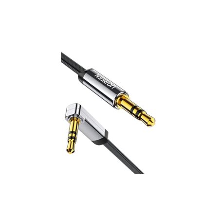 offerta a tempo: ugreen cavo aux 90 gradi piatto cable jack 3,5mm maschio audio stereo minijack per cuffie — 25% da 9,99 € a 7,49 €