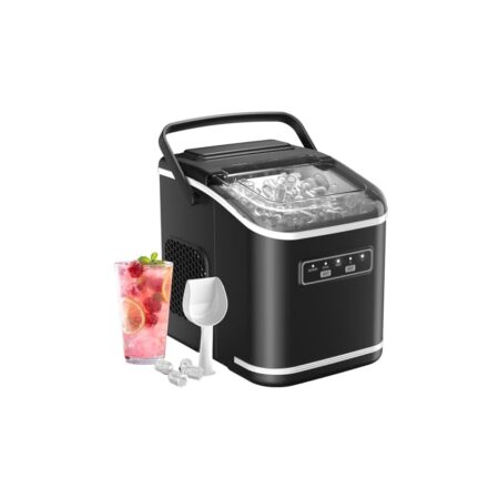 offerta a tempo: macchina ghiaccio 12kg/24h, autopulente macchina del ghiaccio casa 1,5l — 39% da 129,99 € a 79,04 €