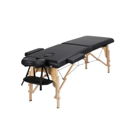 offerta a tempo: yaheetech lettino da massaggio portatile pieghevole a 2 zone portata 250 kg in legno — 10% da 92,99 € a 83,69 €