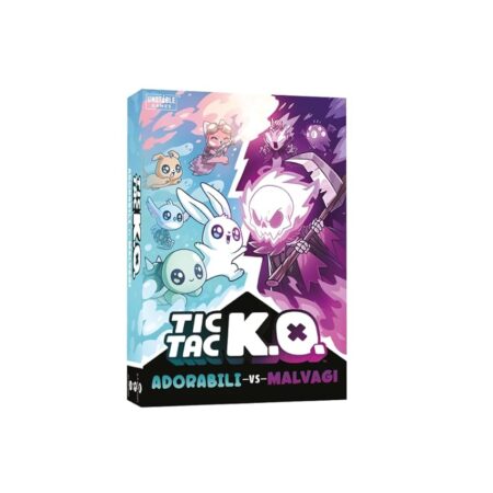 offerta a tempo: asmodee tic tac k.o. adorabili vs. malvagi gioco da tavolo — 50% da 19,99 € a 10,00 €