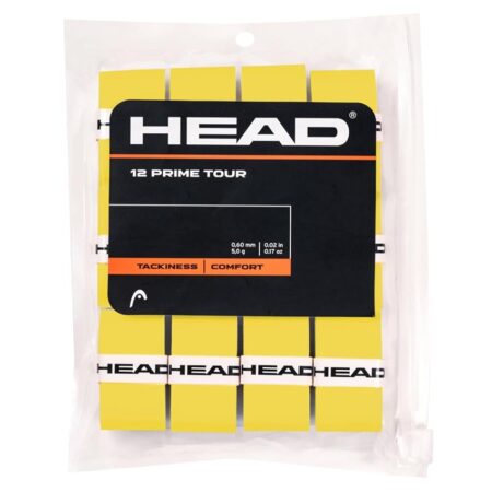 offerta a tempo: head unisex adult 12 prime tour tennis grip band giallo, taglia unica — 24% da 25,00 € a 18,99 €