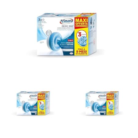 offerta a tempo: ariasana aero 360 tab inodore tripack, ariasana aero 360° ricarica per dispositivi — 14% da 44,97 € a 38,61 €