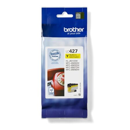 offerta a tempo: brother lc427y cartuccia inkjet originale, fino a 1500 pagine — 16% da 41,15 € a 34,39 €