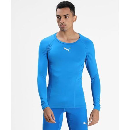 offerta a tempo: puma liga baselayer tee ls maglia a manica lunga, blu (electric blue lemonade) — 25% da 39,95 € a 29,96 €