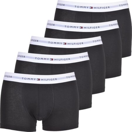 offerta a tempo: tommy hilfiger pantaloncini boxer uomo confezione da 5 cotone elasticizzato — 25% da 64,90 € a 48,99 €
