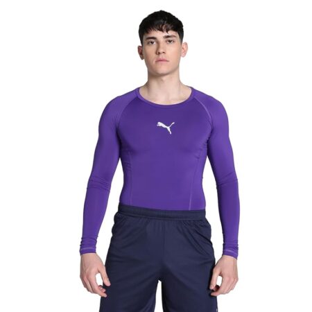 offerta a tempo: puma liga baselayer tee ls maglia a manica lunga, viola (prism violet) — 40% da 39,95 € a 24,05 €