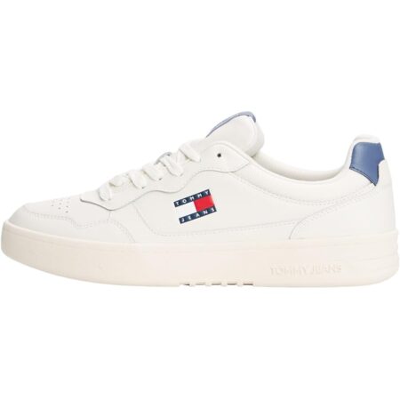 offerta a tempo: tommy jeans uomo sneakers con suola preformata essential in pelle — 32% da 99,90 € a 67,73 €