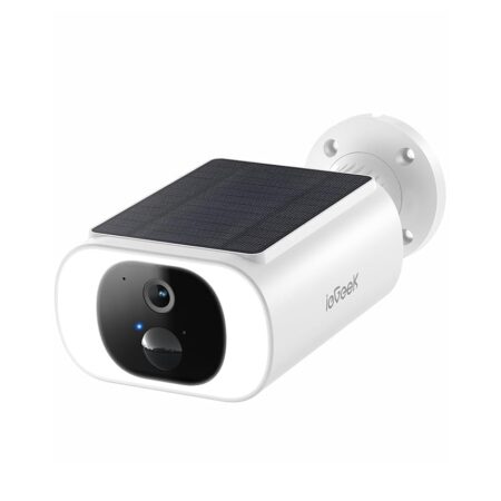 offerta a tempo: iegeek telecamera di sorveglianza da esterno con pannello solare integrato — 50% da 69,99 € a 34,98 €