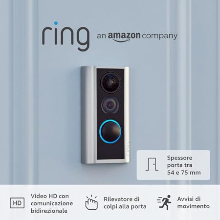 offerta a tempo: ring spioncino digitale con videocamera — 46% da 129,99 € a 69,99 €