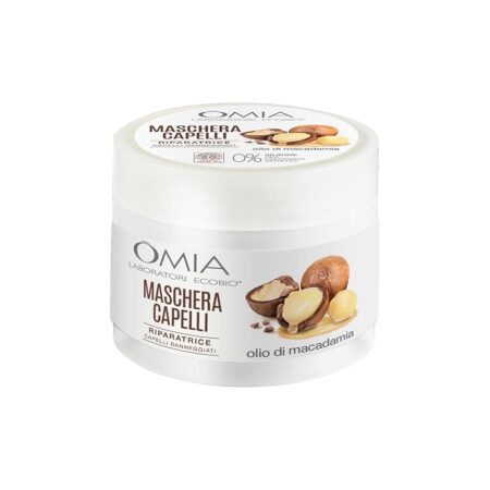 offerta a tempo: omia maschera ristrutturante per capelli eco bio con olio di macadamia — 36% da 5,49 € a 3,49 €