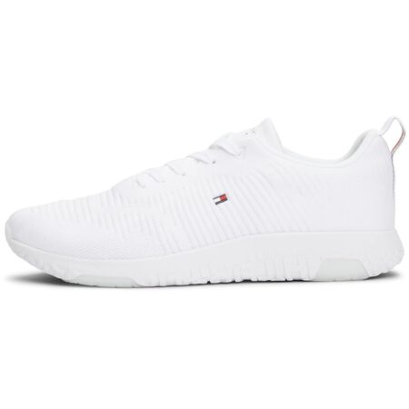 offerta a tempo: tommy hilfiger uomo sneakers running corporate knit rib runner scarpe sportive — 37% da 109,90 € a 69,66 €