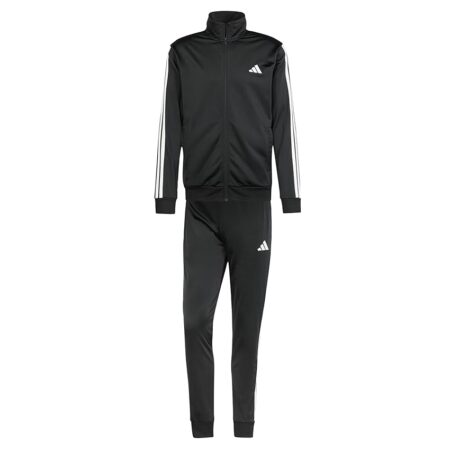 offerta a tempo: adidas uomo sportswear basic 3 stripes tricot tracksuit, tuta da allenamento — 37% da 75,00 € a 46,99 €